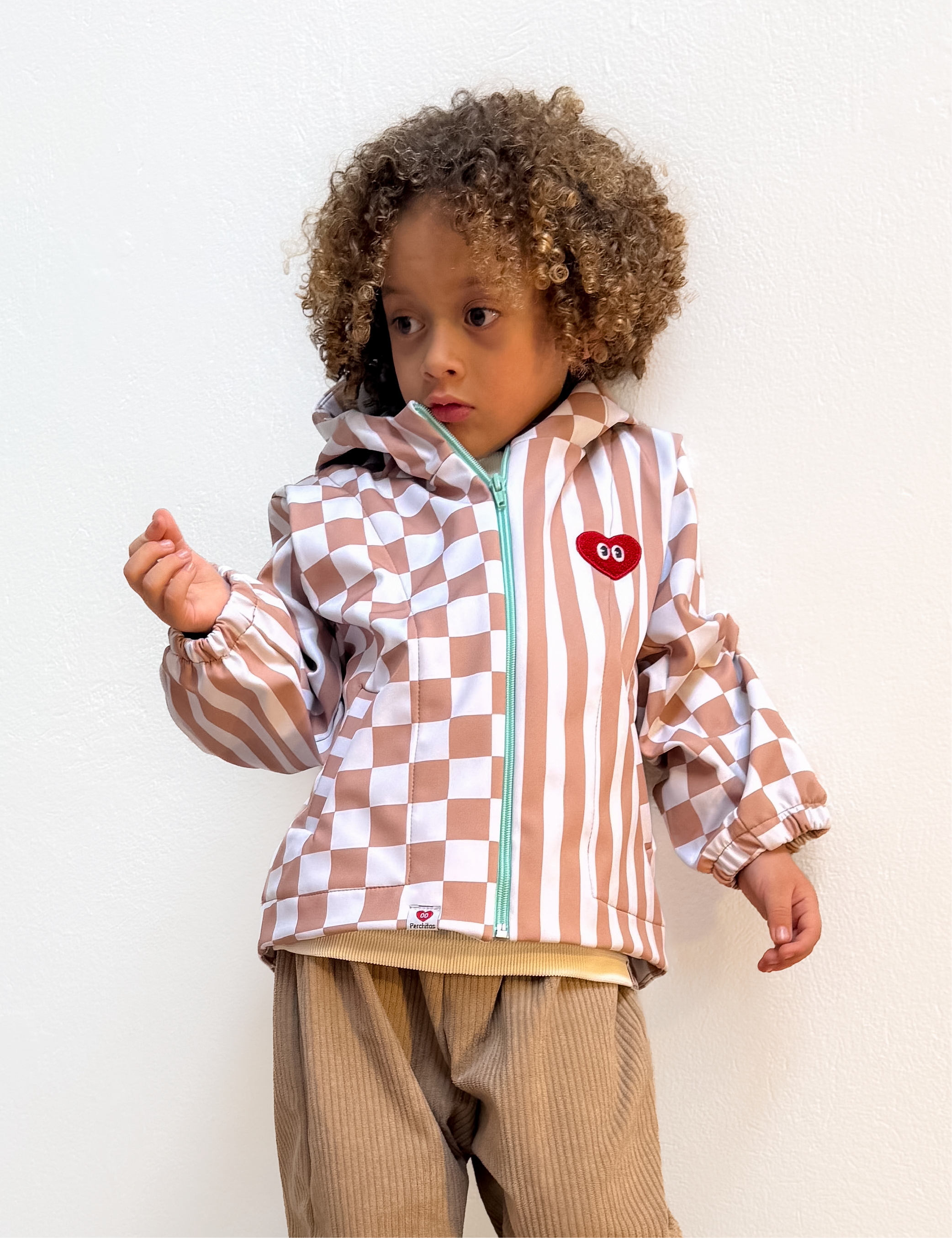 Chaqueta de Lluvia Café