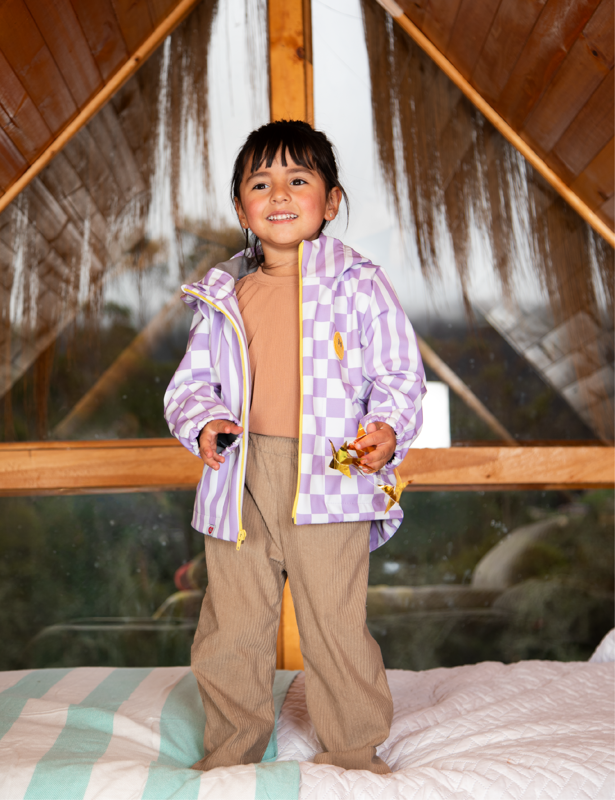 Chaqueta de Lluvia Lila