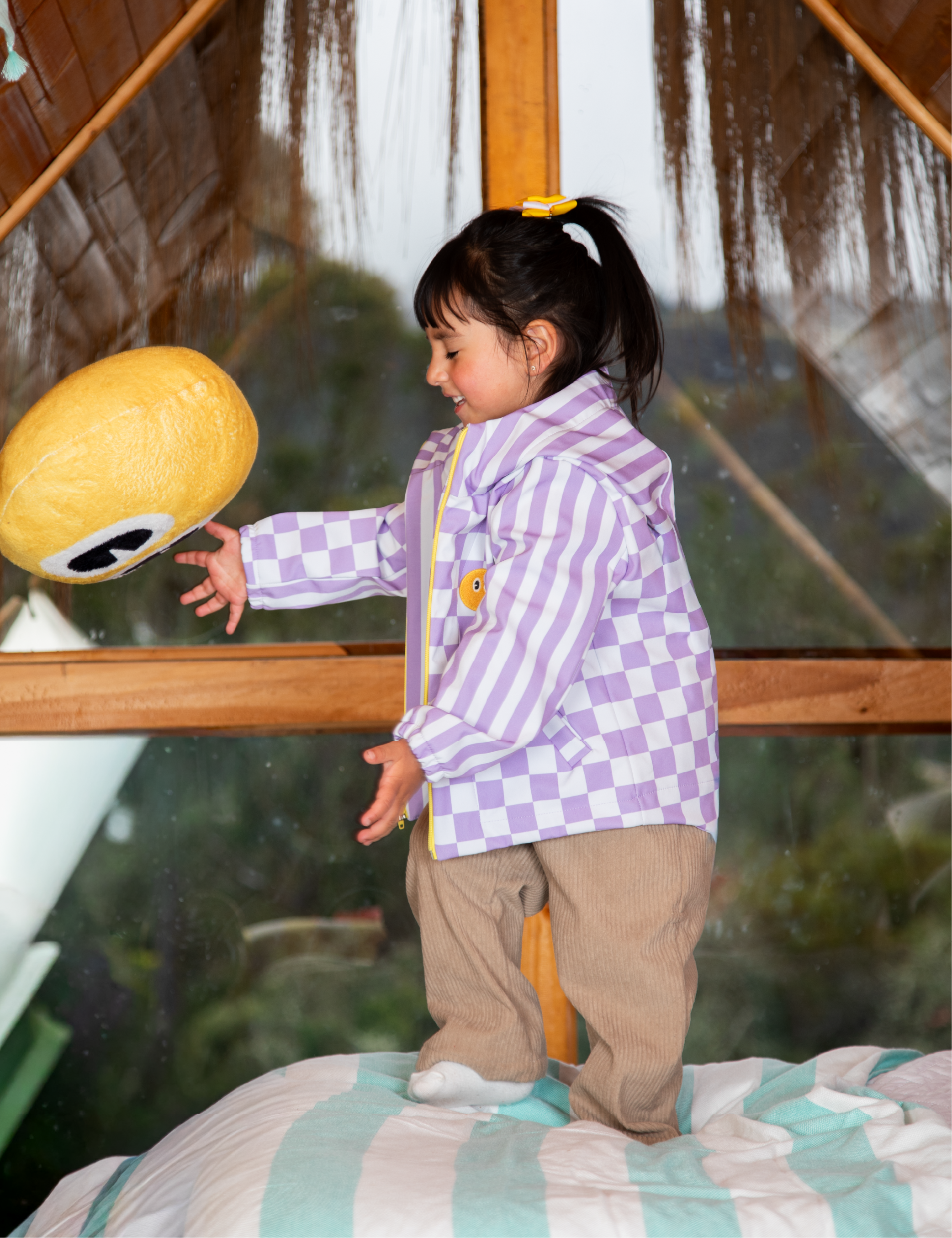 Chaqueta de Lluvia Lila