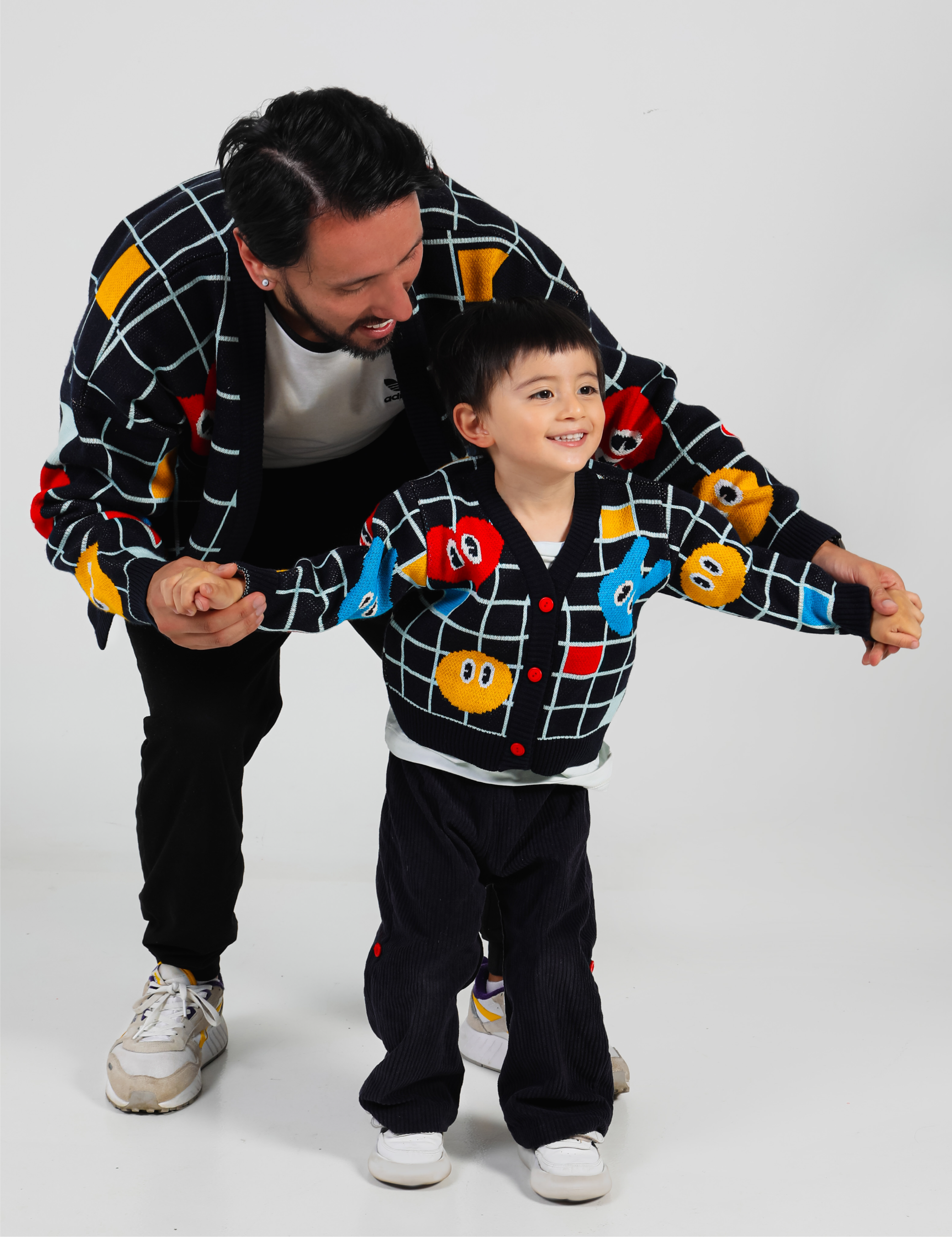 Set Cardigan Tejido Mini Lab + Cardigan Tejido Lab Adulto
